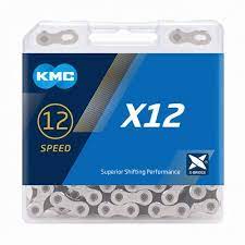 KMC - X12 Silver/Black 12-speed Chain