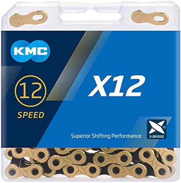KMC - X12 TI-Gold/Black 12-speed Chain