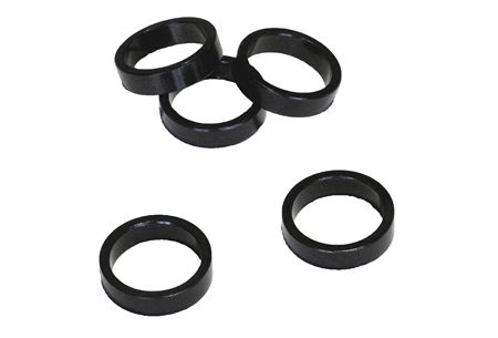 VWP Headset Spacer 8mm 1 / 8Inch Alu - Black ( 4 pieces )